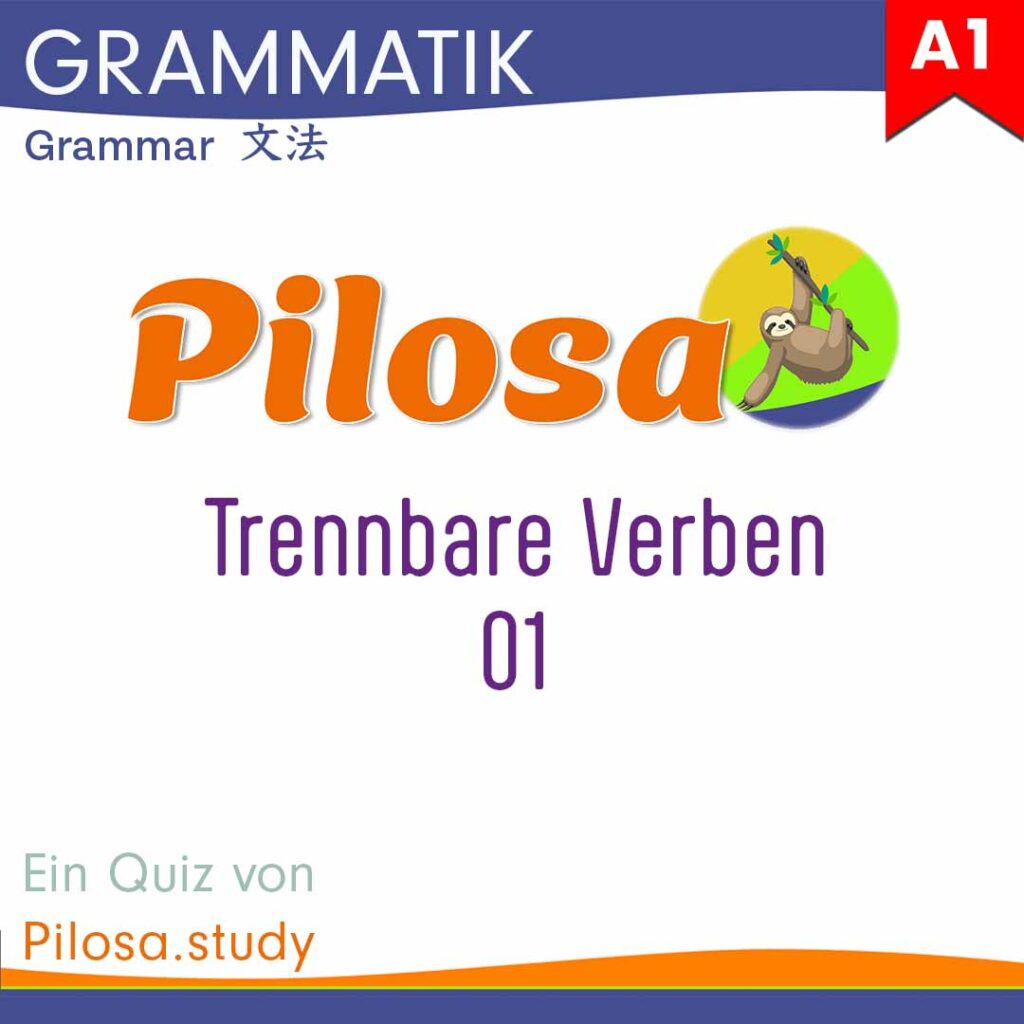 A1 Grammatik Trennbare Verben 01