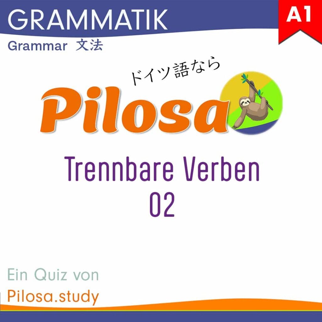 A1 Grammatik Trennbare Verben 02