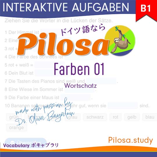 German Bits | Vocabulary B1 - Colors 01