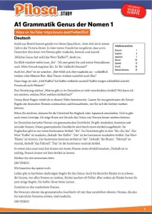 PILOSA.STUDY A1 Tata Bahasa Jerman Genus Kata Benda 1 Naskah