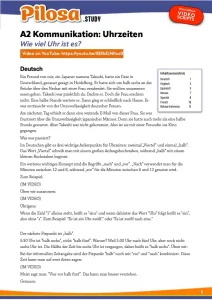 ドイツ語 A2 ウルザイテン - ビデオスクリプト