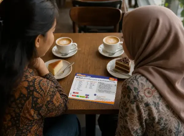 PILOSA.STUDY Lernkarte Verben Präfixe - überall im Blick; zum Beispiel im Café