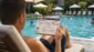 PILOSA.STUDY Lernkarte Verneinung kein - überall im Blick; zum Beispiel am Pool